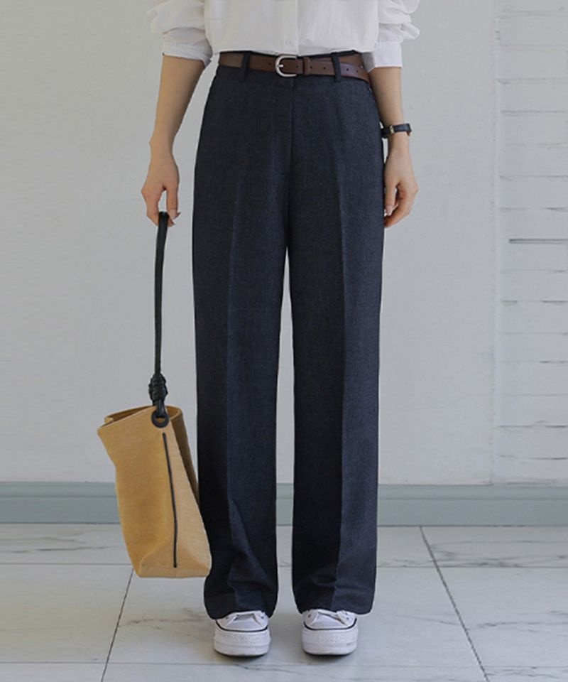21일 배송 FRENCHCHIC 데님라이크투어스 와이드 슬랙스_54SL1855 12231597 202624