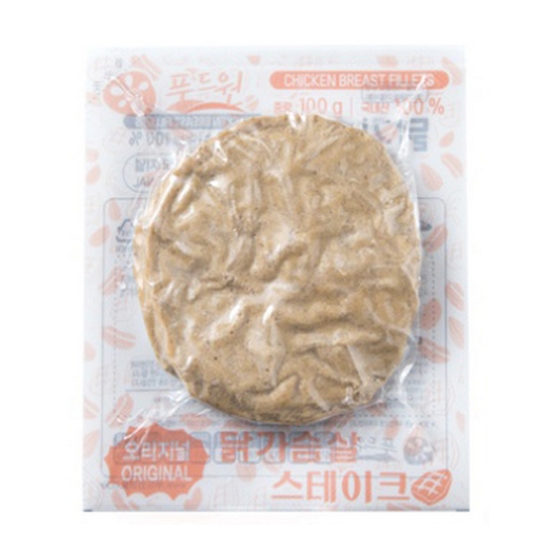푸드원 닭가슴살 스테이크 오리지널 100g (1개)_이미지