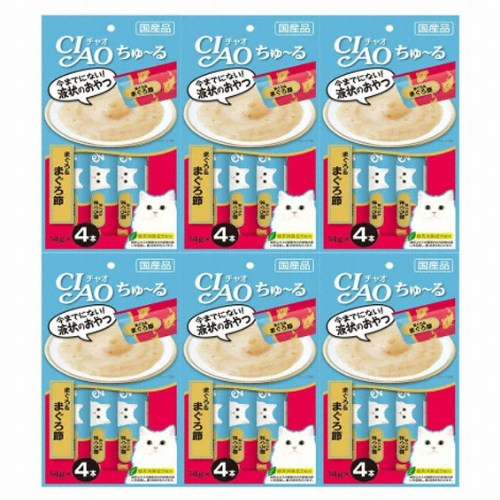 이나바 캣 챠오츄르 참치&참치포 SC-141 56g (14g x 4p) (6개)_이미지