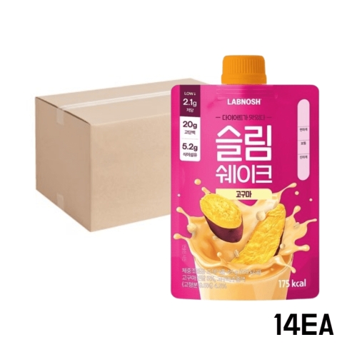 랩노쉬 슬림쉐이크 고구마 45g (14개)_이미지