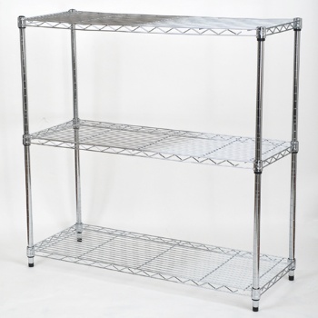 금하산업개발 크롬도금 25파이 산업용 메탈랙선반 하턱 3단 900