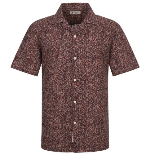 페라로밀라노 기하학 서커 프린트 다잉 셔츠 AM0FTWB25379_이미지