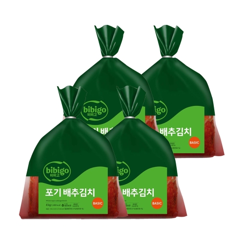 비비고 베이직 포기김치 4kg (4개)_이미지