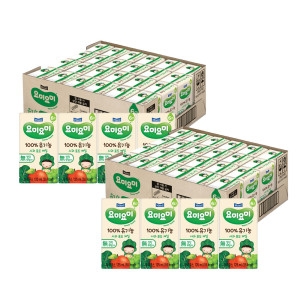 매일유업 요미요미 유기농주스 사과포도케일 125ml (48개)_이미지
