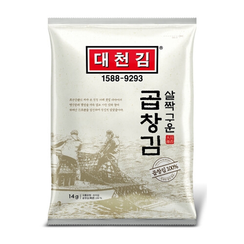대천김 살짝 구운 곱창김 14g (10개)
