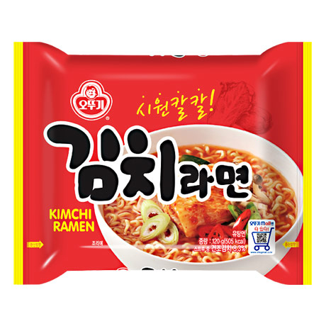 오뚜기 김치라면 120g (4개)