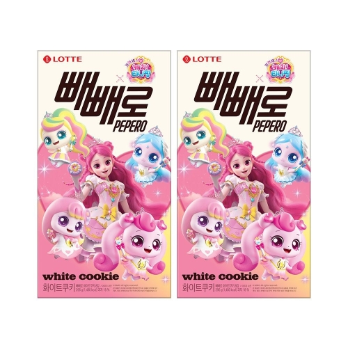 롯데제과 빼빼로 티니핑 화이트쿠키 296g (2개)_이미지