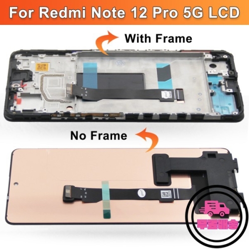 샤오미 Redmi Note 12 Pro 5G용 Plus용 AMOLED 22101316 C LCD 디스플레이 터치 스크린 디지타이저.._이미지
