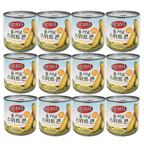 동서식품 리치스 홀 커널 스위트콘 340g (12개)