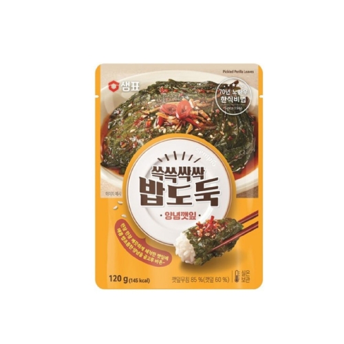샘표식품 쓱쓱싹싹 밥도둑 양념깻잎 120g [1개]