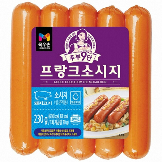 목우촌 주부9단 프랑크 소시지 230g (2개)_이미지