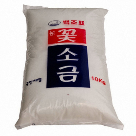국민제염 꽃소금 10kg