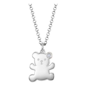 꼼에스타 RGN01O58 스마일테디베어 실버미아방지목걸이_이미지