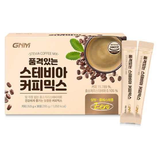 지엔엠라이프 GNM자연의품격 품격있는 스테비아 커피믹스 30개입 (6개)_이미지