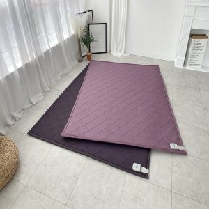 더크린 침대 탄소매트 온열 숯 1인용 2인용 분리난방 퍼플