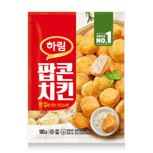하림 팝콘치킨 180g (5개)_이미지