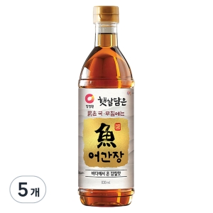 대상 청정원 햇살담은 어간장 830ml (5개)