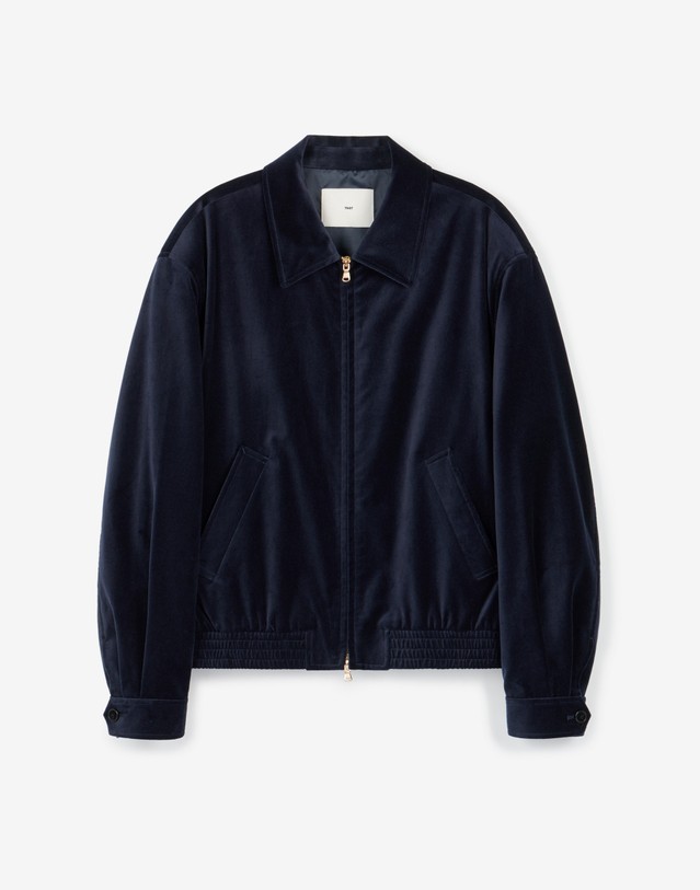 TNGT 남성 Velvet Blouson Jumper 네이비 TNJU6F104N2_이미지