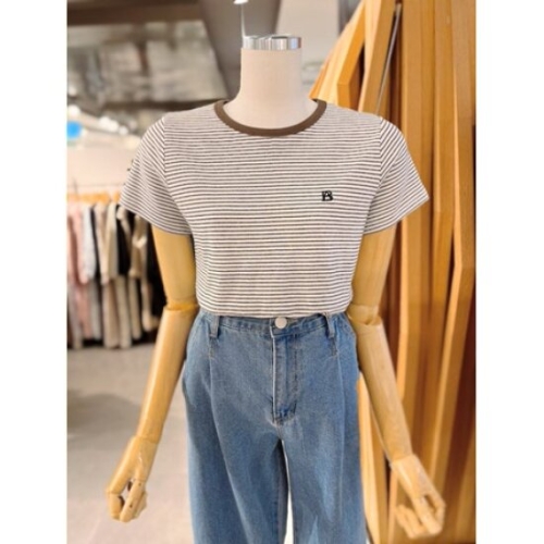 SG세계물산 에이비에프지 두줄 스트라이프 반팔 티셔츠 ABXZ5QK31G US