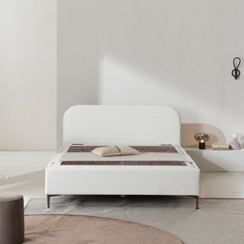 현대의료기 비앙코레토 베이지 돌침대 Q (브라운팔보석)_이미지