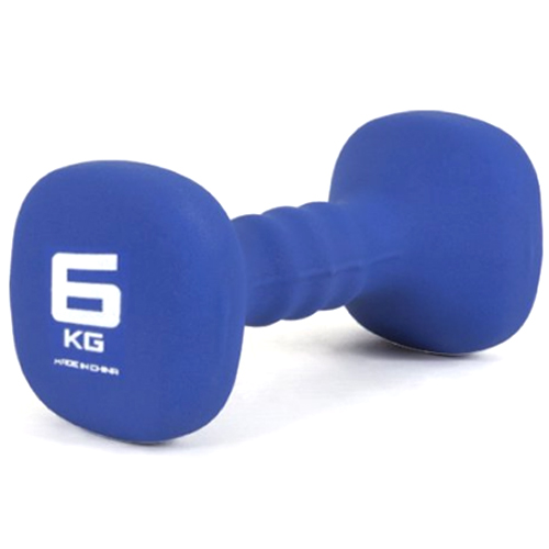 코리아스포츠 아이워너 네오프렌 사각 아령 (6kg, 1개)_이미지