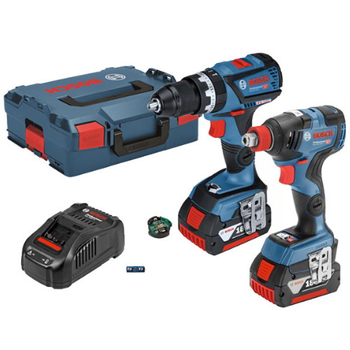 보쉬 GDX 18V-200C + GSB 18V-60C 충전 콤보세트 (6.0Ah, 배터리 2개)_이미지