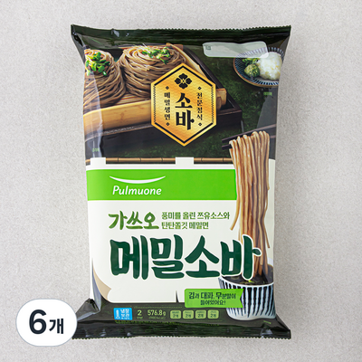 풀무원 가쓰오 메밀소바 576.8g (6개)_이미지