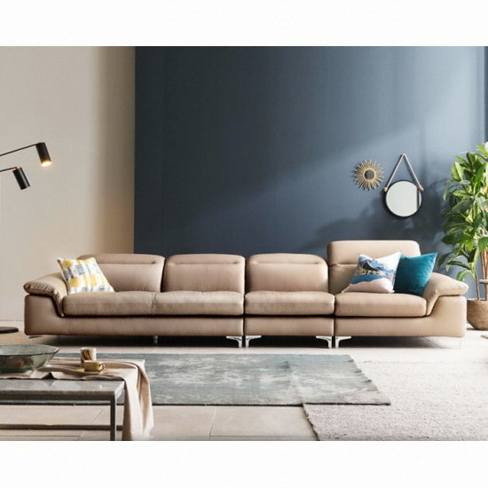 자코모 쿠시 플러스 기능성 천연가죽 소파 6인용 (스툴별도)_이미지