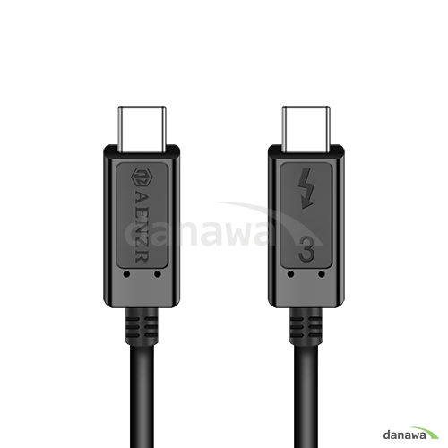 AENZR 알파 썬더볼트3 C to C타입 데이터 케이블 (0.5m)_이미지