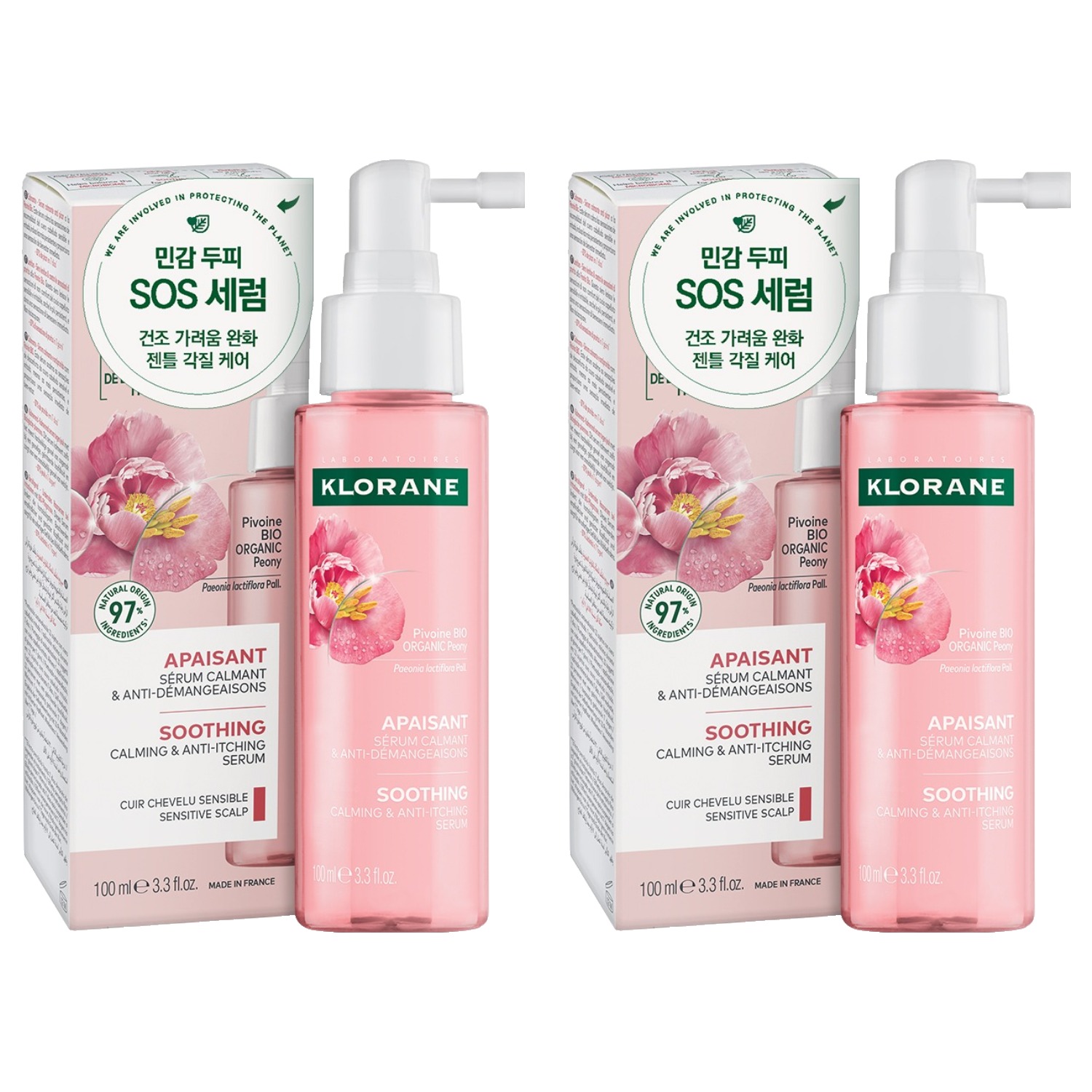 클로란 피오니 두피 진정 SOS 세럼 100ml (2개)_이미지