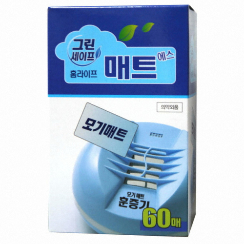 일명제약 그린세이프 홈라이프 매트 에스 교체용 60매 (1개)