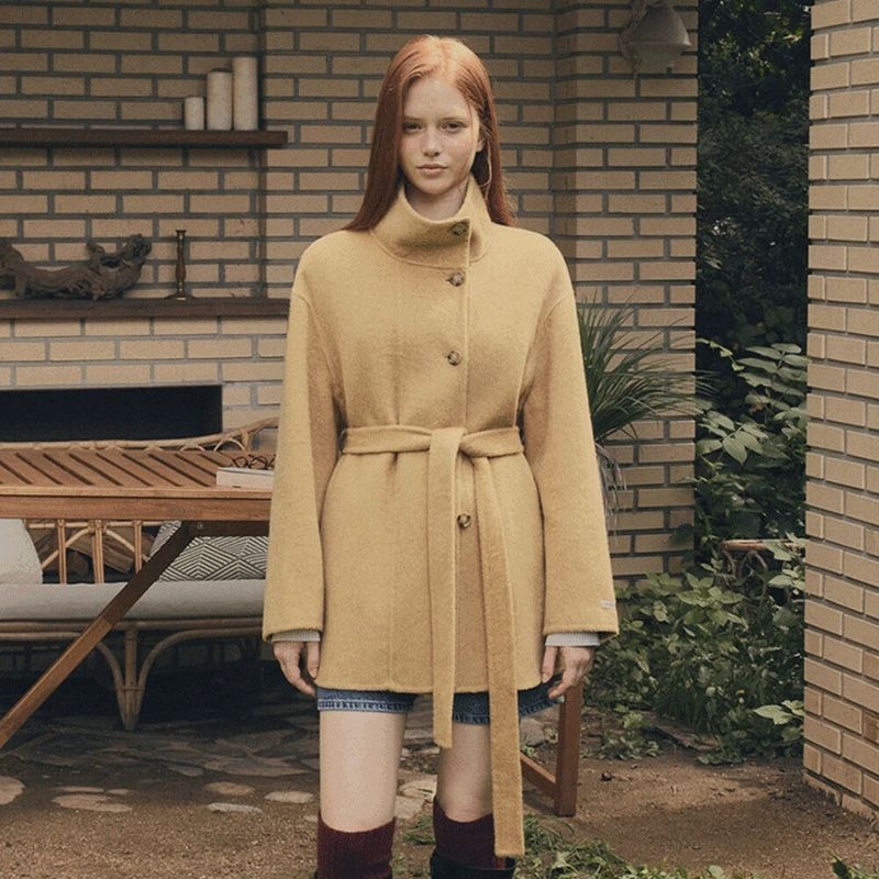 트위 오비스 하프 핸드메이드 코트 3529397 409906