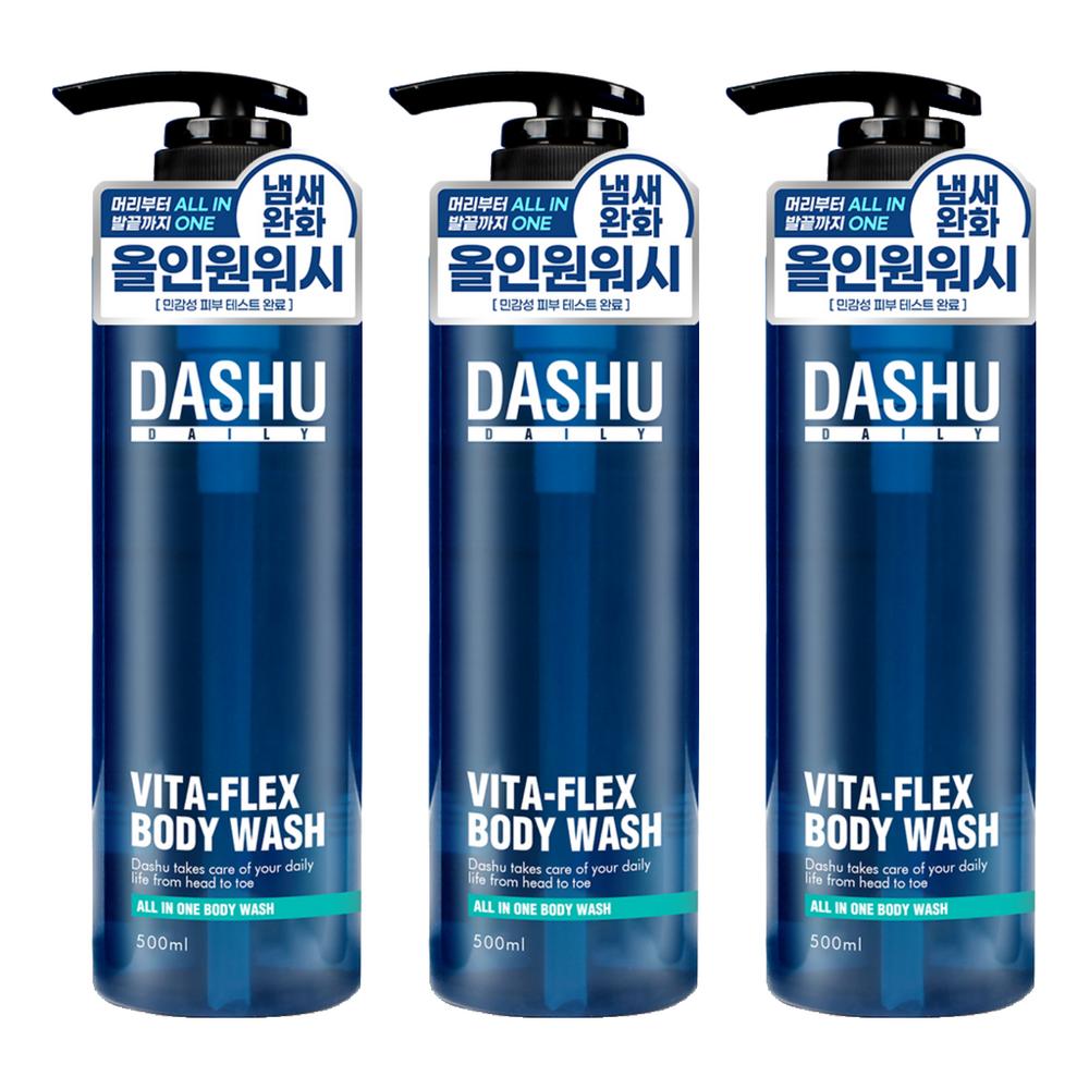 다슈 데일리 비타 플렉스 올인원 바디워시 500ml (3개)_이미지