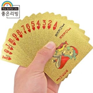 [불명] 고급형 트럼프 카드-골드 플라스틱