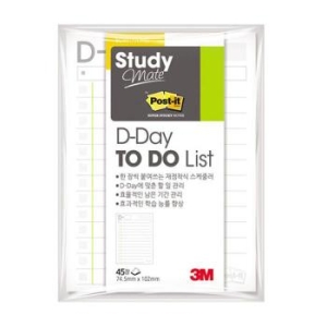 3M 포스트잇 스터디메이트 D Day투두리스트 657 3개 S19759744