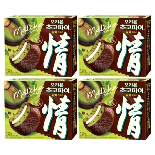 오리온 초코파이 말차쇼콜라 408g (4개)_이미지