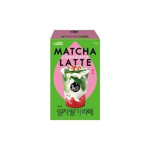쟈뎅 까페모리 제주 말차 딸기 라떼 21.8g 10개입 (1개)_이미지