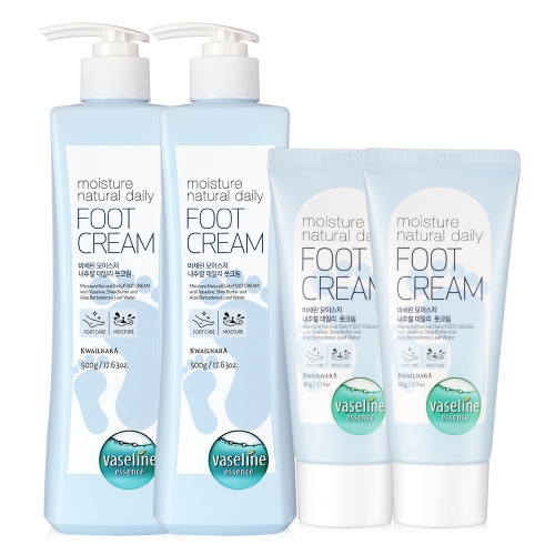 모이스처 풋크림 500ml 2개+60ml 2개