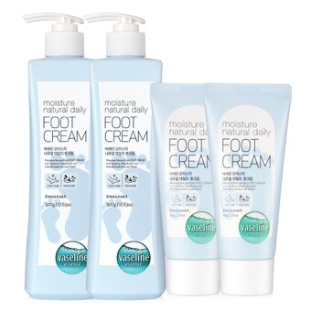 <b>바세린</b> 모이스처 풋크림 500ml 2개+60ml 2개