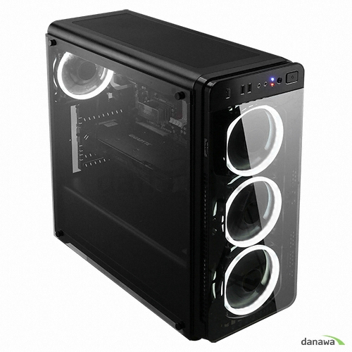 대양케이스 REFRACT S1 화이트 LED RING팬 강화유리_이미지