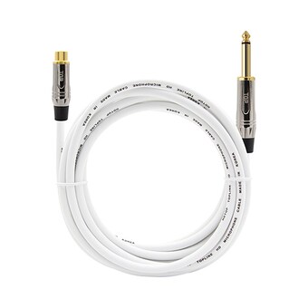 탑라인에이치디 HDTOP RCA to 5.5mm 모노 <b>메탈</b>화이트 케이블