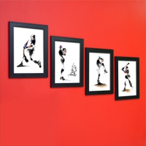 iz309 야구던지고치고달려라디자인액자