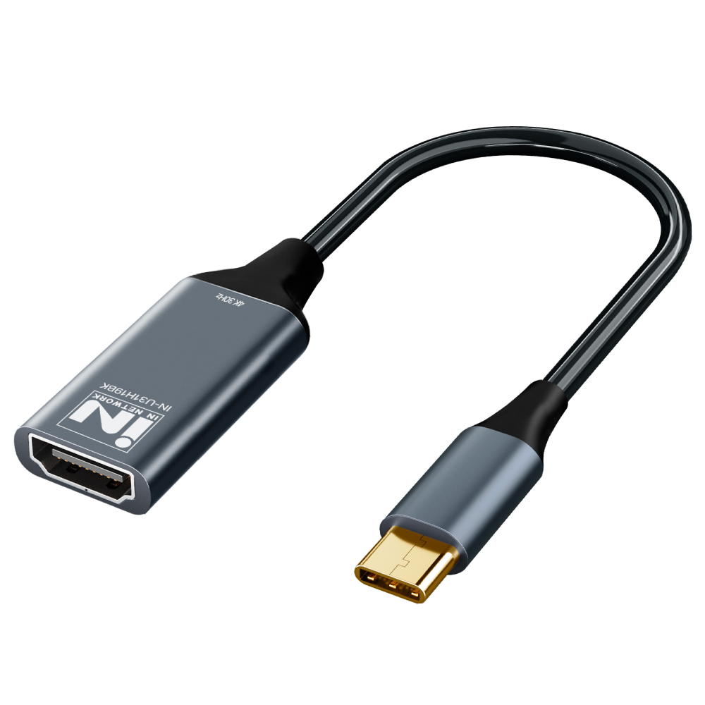 인네트워크 IN-U31H19BK USB 3.1 Type C to HDMI 컨버터_이미지