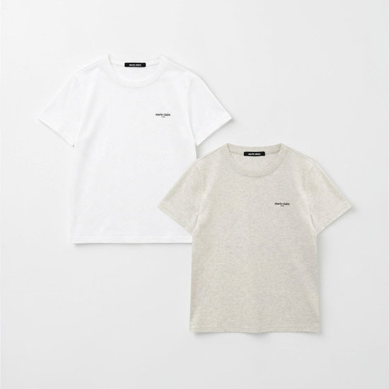 마리끌레르 2PACK 클래식 로고 레귤러핏 반팔 티셔츠 MAGBTS19MWO_이미지