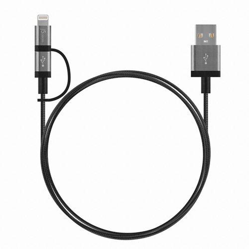 j5create 2in1 멀티 케이블 JML11B (1m)_이미지