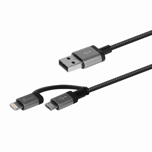j5create 2in1 멀티 케이블 JML11B (1m)_이미지