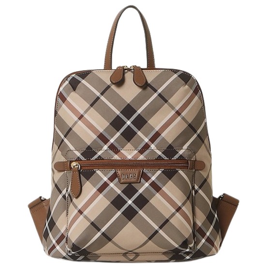 populet 체크 백팩 WCBA2F676W2