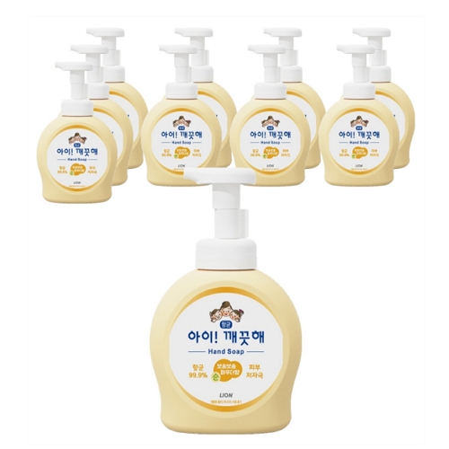 아이깨끗해 항균 폼 핸드솝 순 보송보송 파우더향 490ml (10개)_이미지