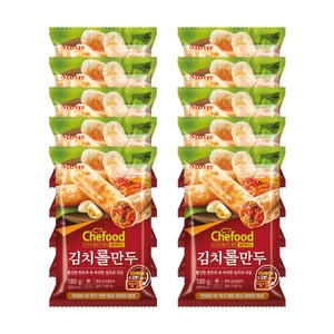 롯데웰푸드 쉐푸드 김치 롤만두 180g (10개)_이미지