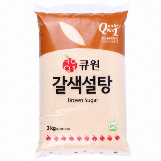 큐원 갈색설탕 3kg (1개)_이미지